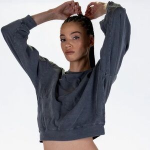 NWT Lacausa Slater Sweatshirt Washout Grey Size L